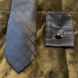 Tie, Pocket Square, & Cufflink Set